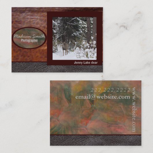 カメラマンの有価証券 名刺 (正面/裏面)