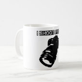 カメラマンは激しいです コーヒーマグカップ (正面左)