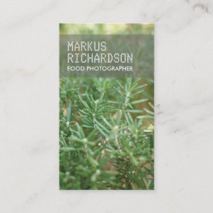 カメラマンまたはシェフのための写真の名刺 名刺