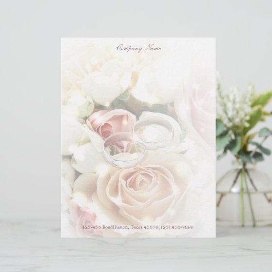 カメラマンを結婚するばら色の婚約指輪 レターヘッド (スタンド正面)