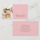 カメラマンを結婚するばら色の婚約指輪 名刺 (正面/裏面)