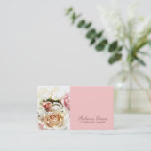 カメラマンを結婚するばら色の婚約指輪 名刺 (スタンド正面)