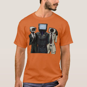 カメラマンスピーカーマンテレビマンスキピディトイレミームゲーム Tシャツ