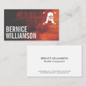 カメラマン保持カメラ | テクスチャの背景 名刺 (正面/裏面)