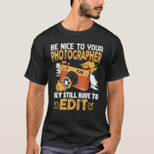 カメラマン撮影ことわざは非常に写真に優しい Tシャツ