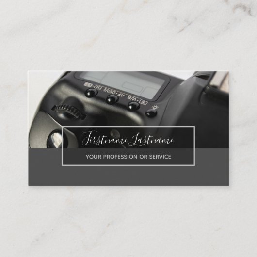 カメラマン用DSLRカメラビデオグラファーB 名刺 (正面)