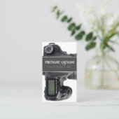 カメラマン用DSLRカメラレンズビデオグラファー 名刺 (スタンド正面)