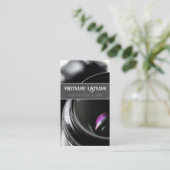 カメラマン用DSLRカメラレンズビデオグラファー 名刺 (スタンド正面)