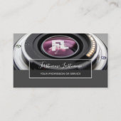 カメラマン用DSLRカメラレンズビデオグラファー 名刺 (正面)