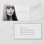 ★カメラマン美容師モデルモダンなHeadshotの★ 名刺 (正面/裏面)