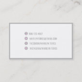 ★カメラマン美容師モデルモダンなHeadshotの★ 名刺 (裏面)