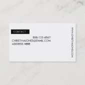 ★カメラマン美容師モデルモダンなHeadshotの★ 名刺 (裏面)