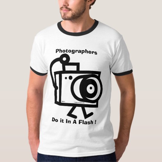 カメラマン-それをすぐにして下さい Tシャツ (正面)