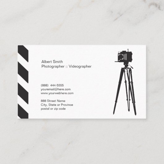 カメラマン-ビデオグラファーのıの名刺 名刺 (裏面)