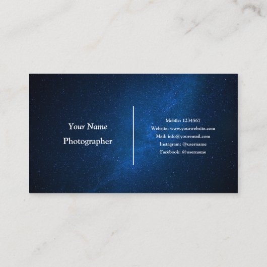 カメラマン 名刺 (裏面)