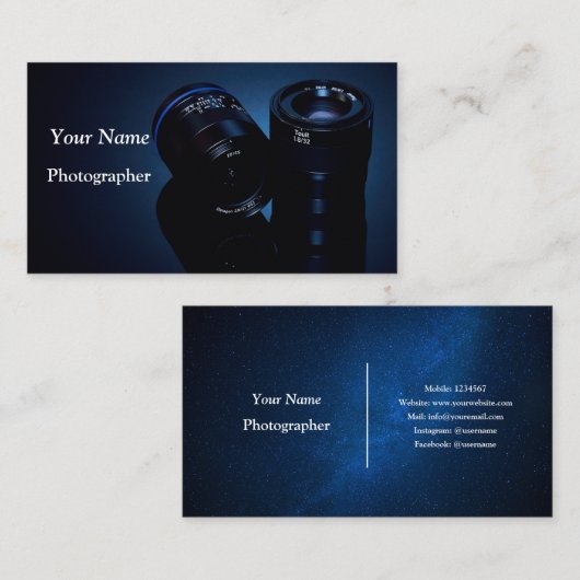 カメラマン 名刺 (正面/裏面)