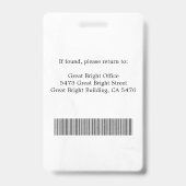 カメラマン 報道記者 ID カード オーダーメイド バッジ (裏面)