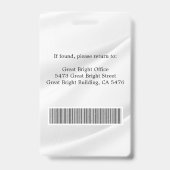 カメラマン 報道記者 ID カード オーダーメイド バッジ (裏面)