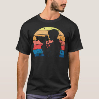 カメラマン 日没 写真撮影 カメラ ギュウ フォト Tシャツ