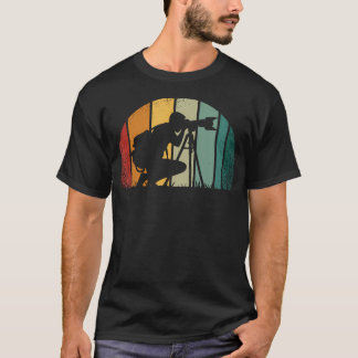カメラマン 日没 写真撮影 カメラ ギュウ 写真 Tシャツ
