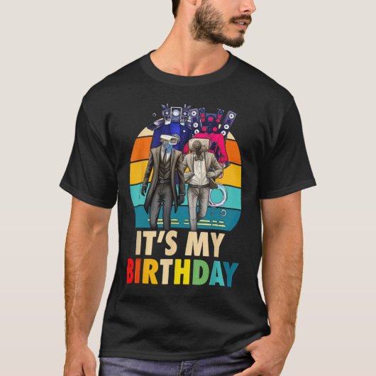 カメラマン 誕生日おめでとう Tシャツ (正面)