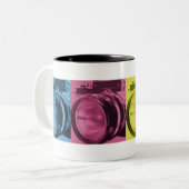 カメラマンCMYKのマグ ツートーンマグカップ (正面左)