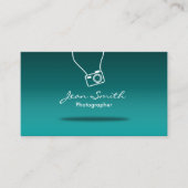 カメラミニマルティール（緑がかった色）撮影 名刺 (正面)