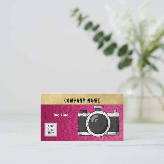 カメラメンビジネスカード 名刺 (スタンド正面)