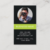 カメラモダンレンズによる撮影 名刺 (裏面)