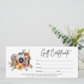 カメラモダンロゴ写真ギフト券 (スタンド正面)