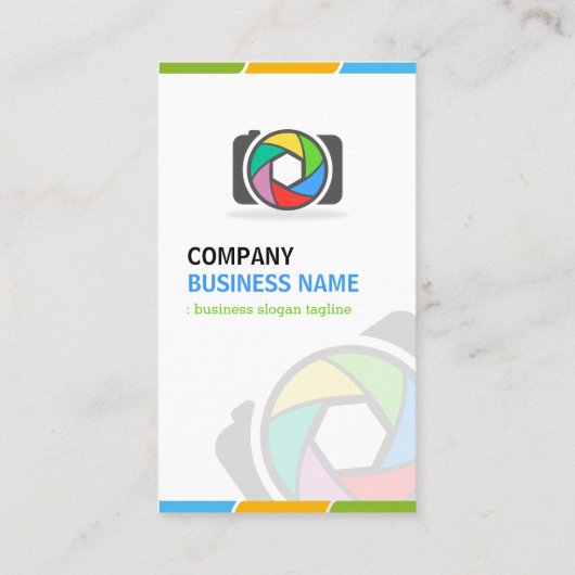 カメラモダンロスタイリッシュゴ写真家 名刺 (裏面)