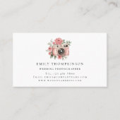 カメラモチーフQRコード結婚の写真家 名刺 (正面)