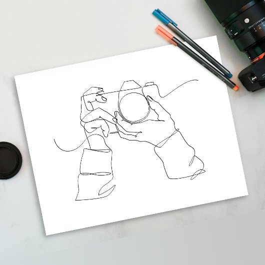 カメララインアート | 単線アート | ポスター