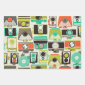 カメラレトロ ラッピングペーパーシート (正面3)