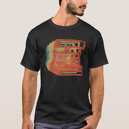 カメラレトロ Tシャツ (正面)