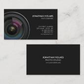 カメラレンズのカメラマンの名刺 名刺 (正面/裏面)