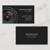 カメラレンズのカメラマンの名刺 名刺 (正面/裏面)