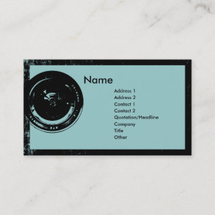 カメラレンズのカメラマンの名刺 名刺