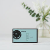 カメラレンズのカメラマンの名刺 名刺 (スタンド正面)