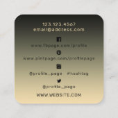 カメラレンズのフォトフレーム  スクエア名刺 (裏面)