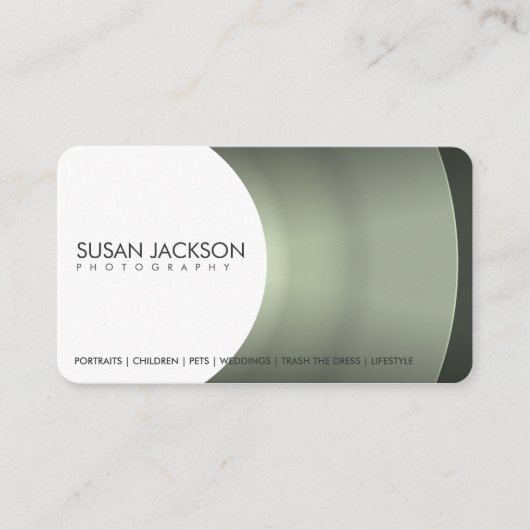 カメラレンズの写真撮影の名刺 名刺 (正面)