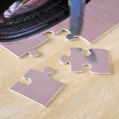 カメラレンズの明るいインパレ鳥 ジグソーパズル (側面)