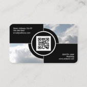 カメラレンズの画像分割 名刺 (裏面)