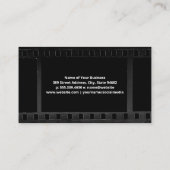 カメラレンズシャッターフォーカス |フィルムの背景 名刺 (裏面)