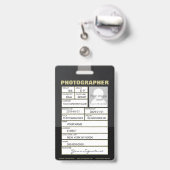 カメラレンズバッジ バッジ (伸縮クリップ付きの裏面)