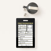 カメラレンズバッジ バッジ (裏面リトラクタブル付き)