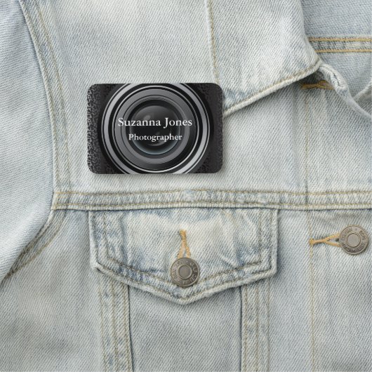 カメラレンズフォトグラファーデザイン名タグ 名札 (インサイチュ)