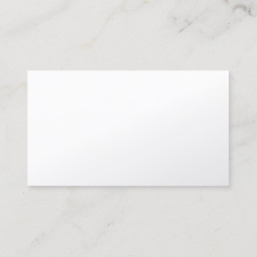 カメラレンズ写真家パールホワイトビジネスカード 名刺 (裏面)