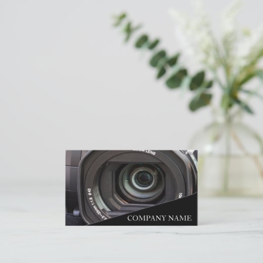 カメラレンズ撮影 名刺 (スタンド正面)