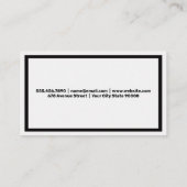 カメラレンズ装置 | フォトグラフィー 名刺 (裏面)